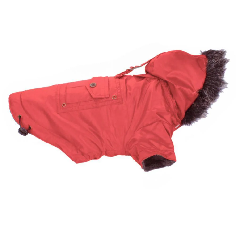 Nylon Parka mit Kapuze