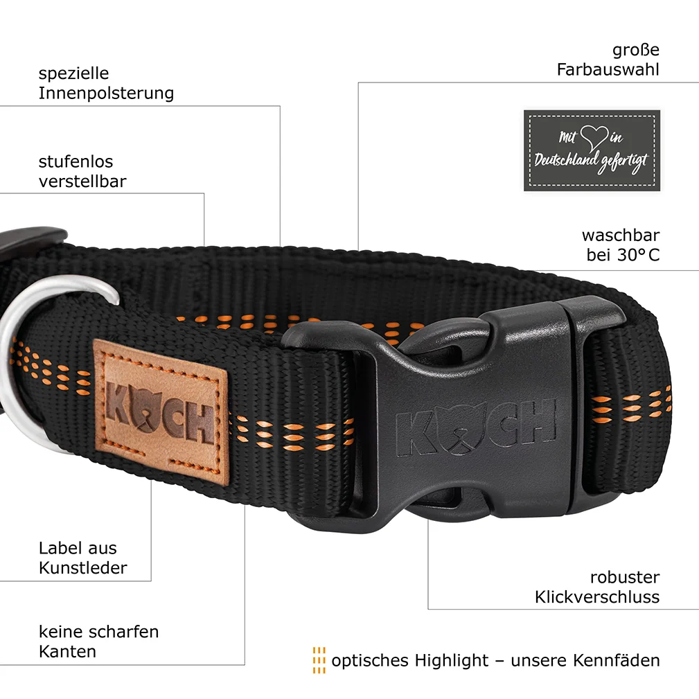 Premium Hundehalsband gepolstert - Image 25